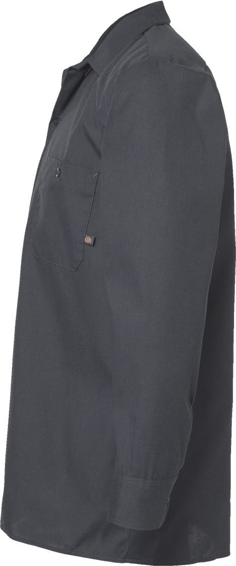 Dickies L535 Industrial Long Sleeve Work Shirt - Dark Charcoal