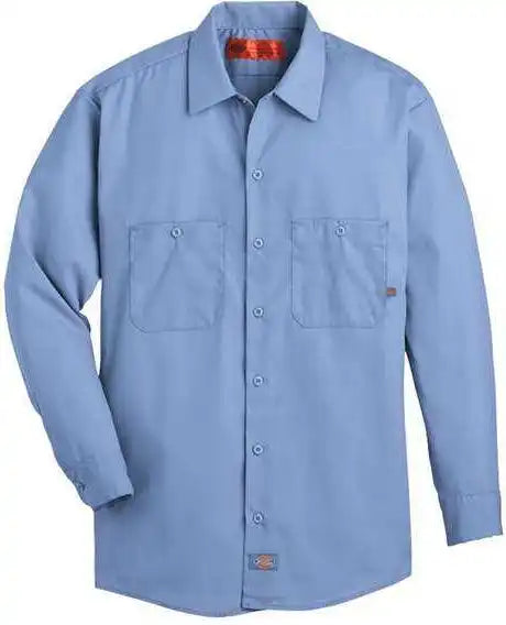 Dickies L535 Industrial Long Sleeve Work Shirt - Light Blue