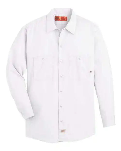 Dickies L535 Industrial Long Sleeve Work Shirt White