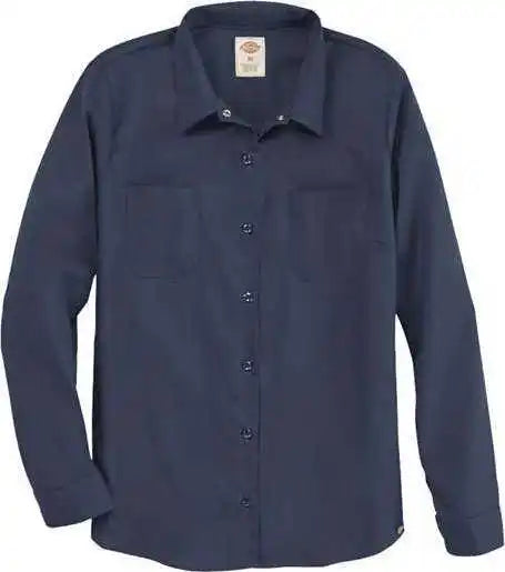 Dickies L5350 Women’s Long Sleeve Industrial Work Shirt - Dark Navy