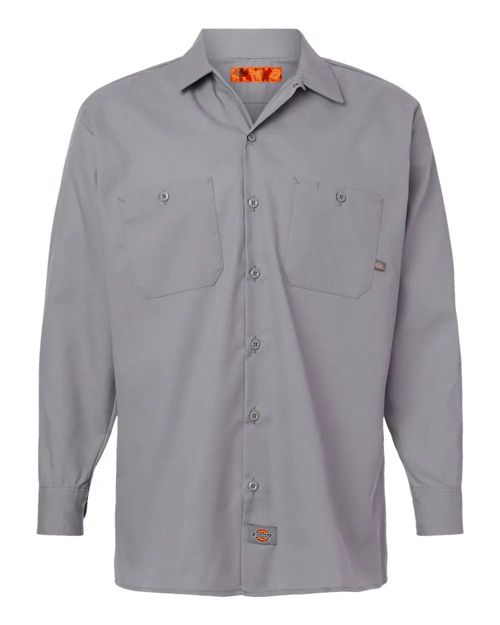 Dickies L535t Industrial Long Sleeve Work Shirt - Tall Sizes - Graphite Grey
