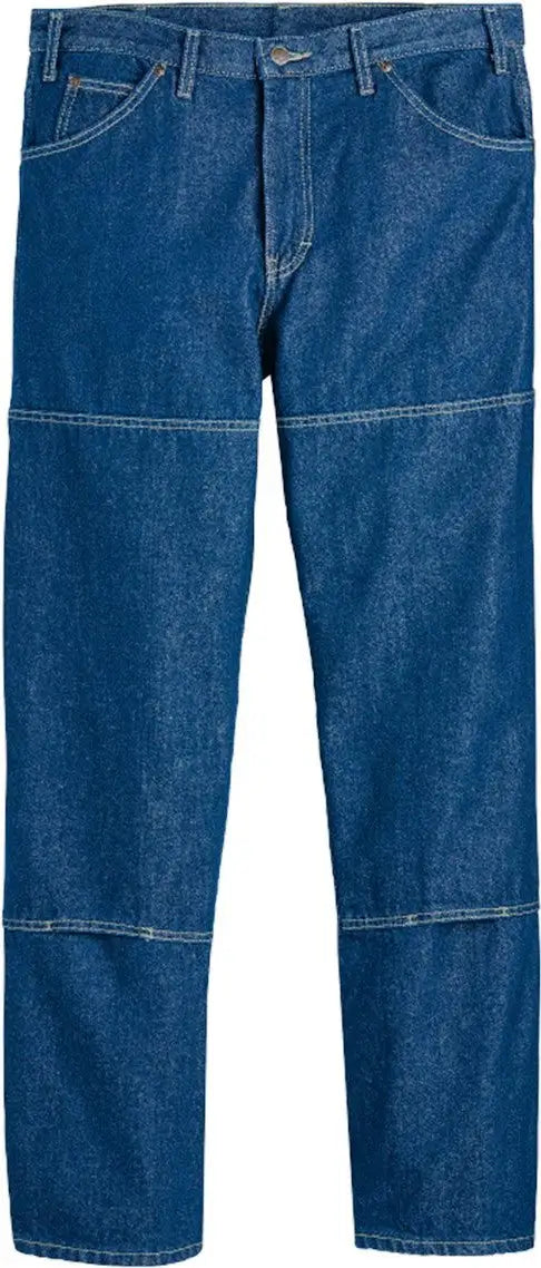 Dickies Ld20odd Industrial Double Knee Jeans - Odd Sizes - Rinsed Indigo Blue - 30i