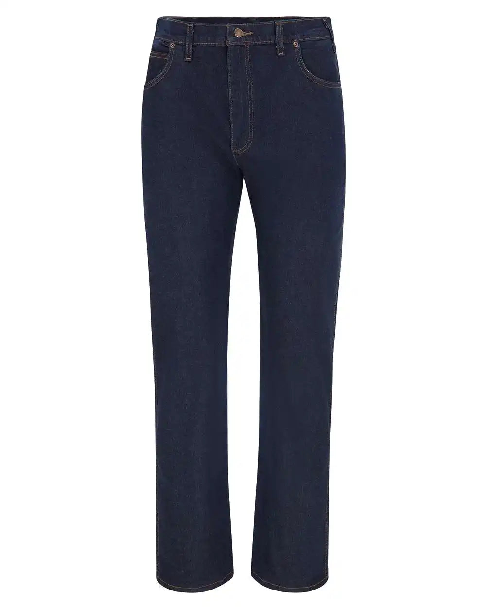 Dickies Ld21 Industrial 5-pocket Flex Jeans - Rinsed Indigo Blue - 34i - 30w