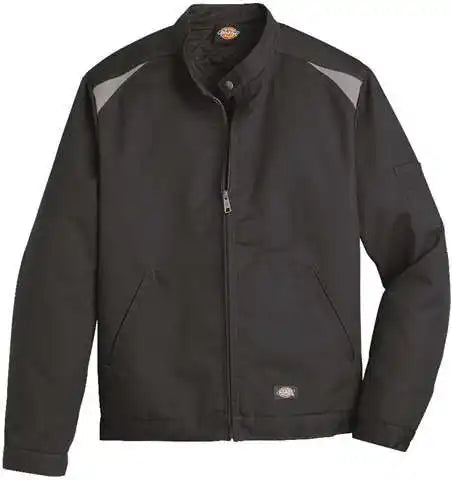 Dickies Lj60 Insulated Colorblocked Jacket - Black Silver