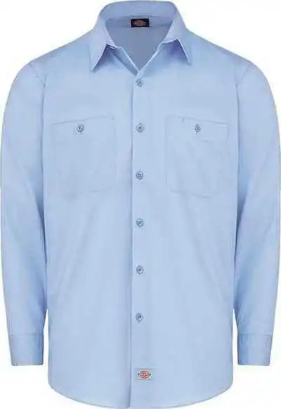 Dickies Ll51 Industrial Worktech Ventilated Long Sleeve Work Shirt - Light Blue