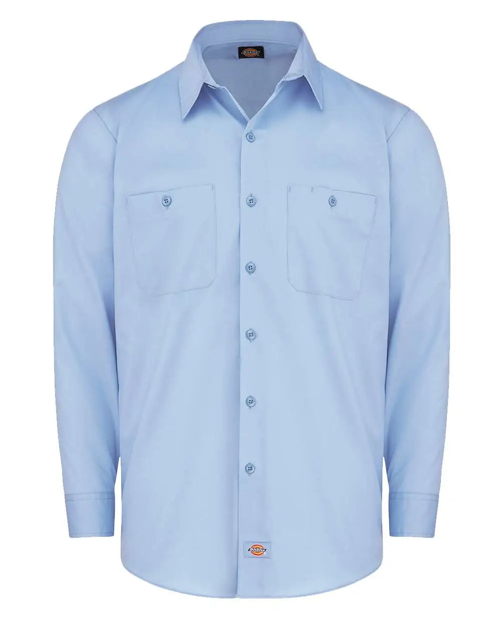 Dickies Ll51 Industrial Worktech Ventilated Long Sleeve Work Shirt - Light Blue