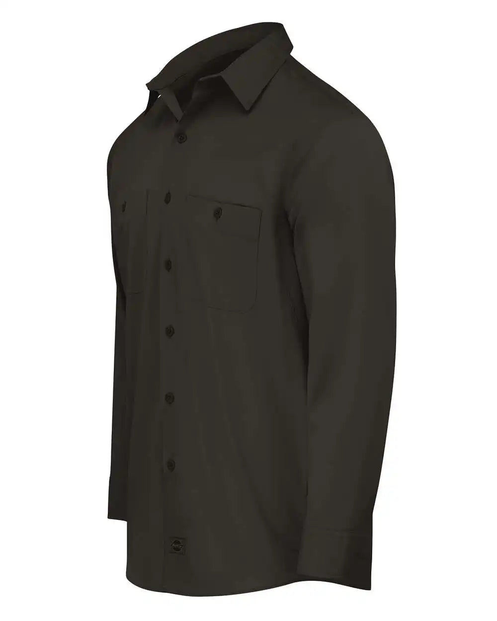 Dickies Ll51t Industrial Worktech Ventilated Long Sleeve Work Shirt - Tall Sizes - Black - Mt
