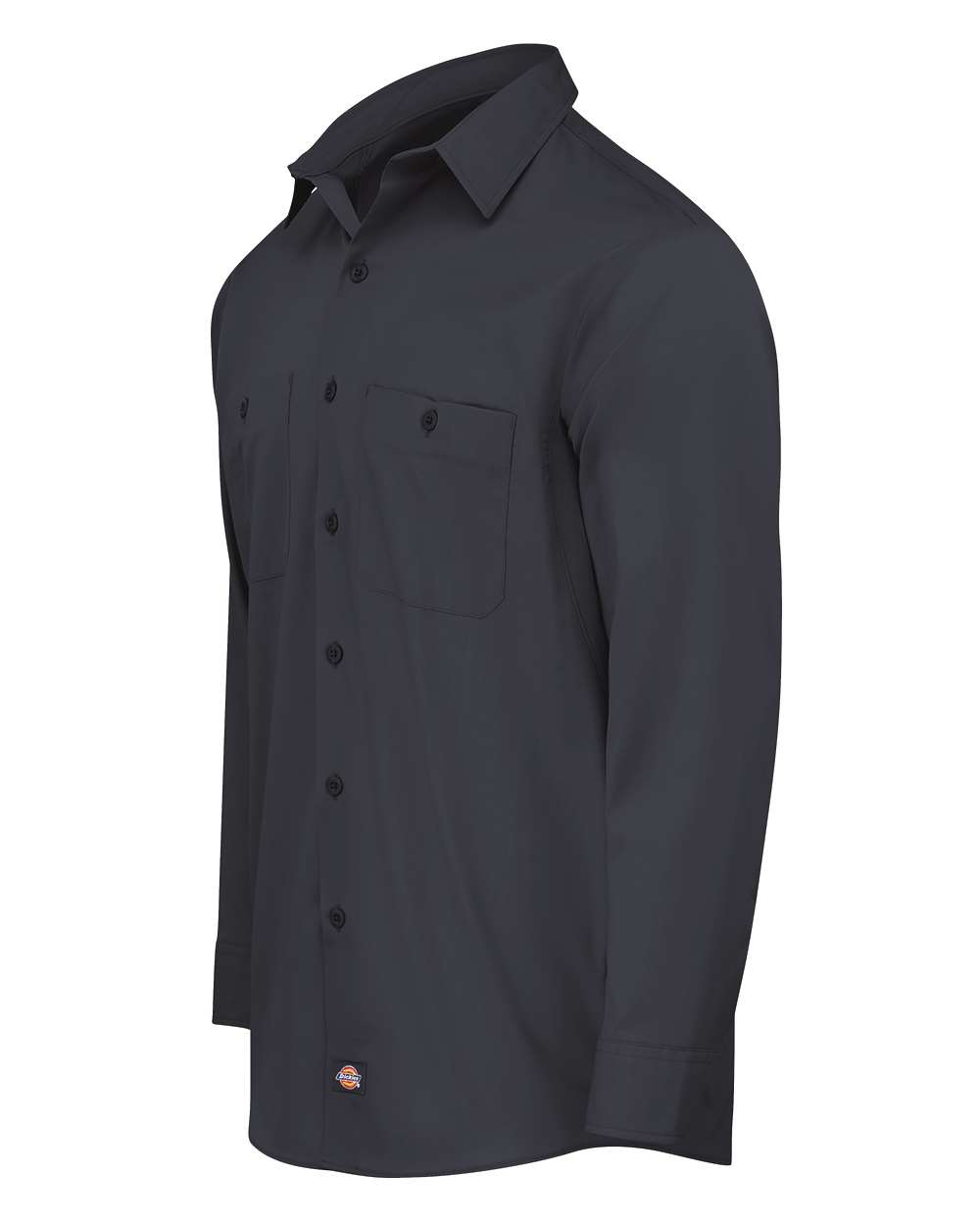 Dickies Ll51t Industrial Worktech Ventilated Long Sleeve Work Shirt - Tall Sizes - Dark Navy