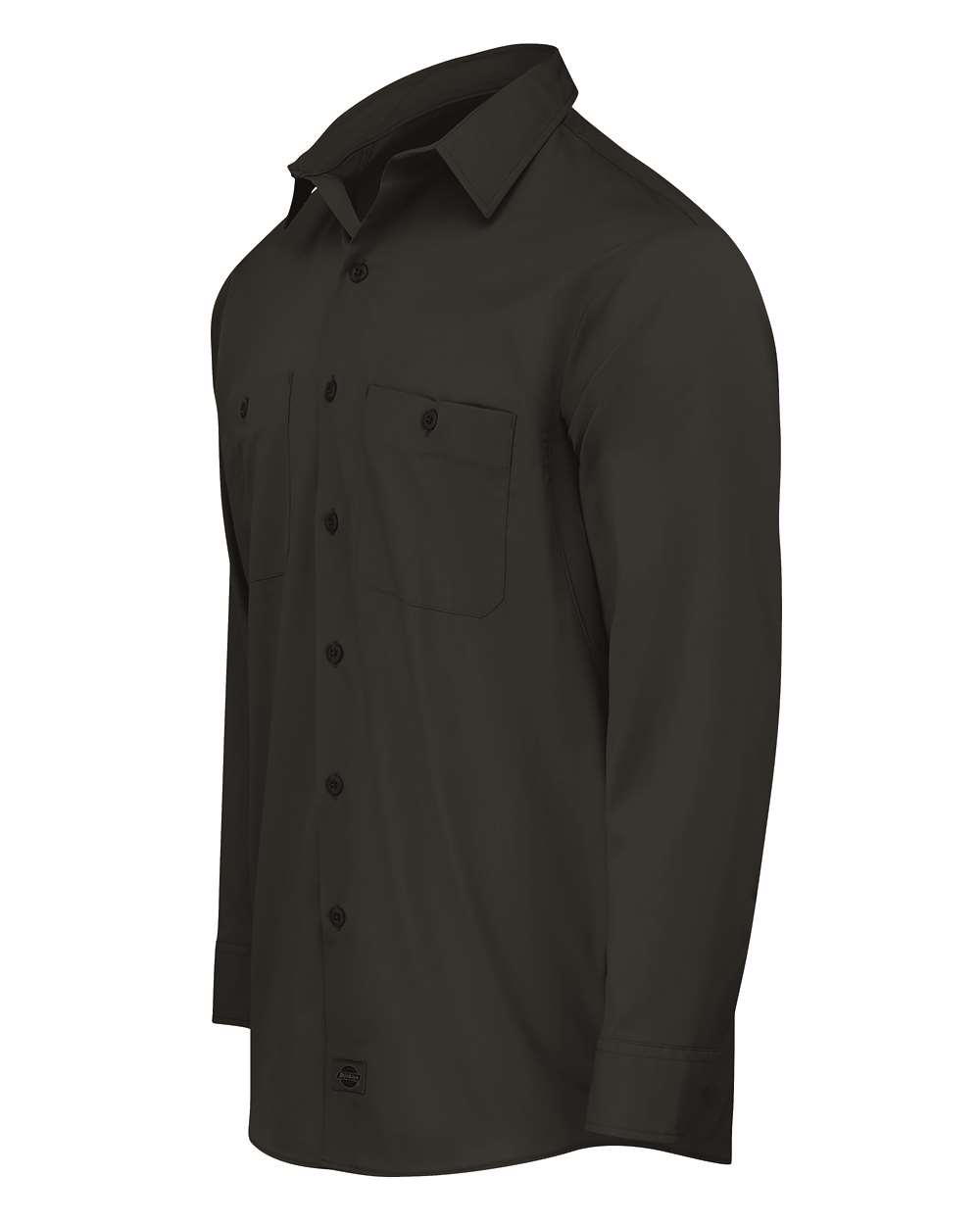 Dickies Ll51t Industrial Worktech Ventilated Long Sleeve Work Shirt - Tall Sizes - Black - Mt