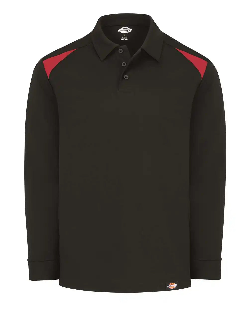 Dickies Ll66 Team Performance Long Sleeve Shirt - Black English Red - Black/ / s