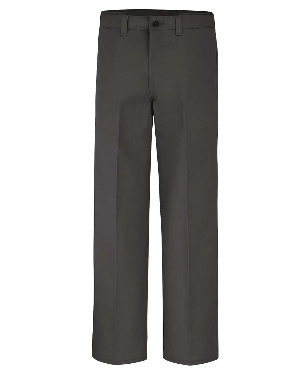 Dickies Lp17 Industrial Flat Front Comfort Waist Pants - Dark Charcoal - 37 Unhemmed - Gray / 28w