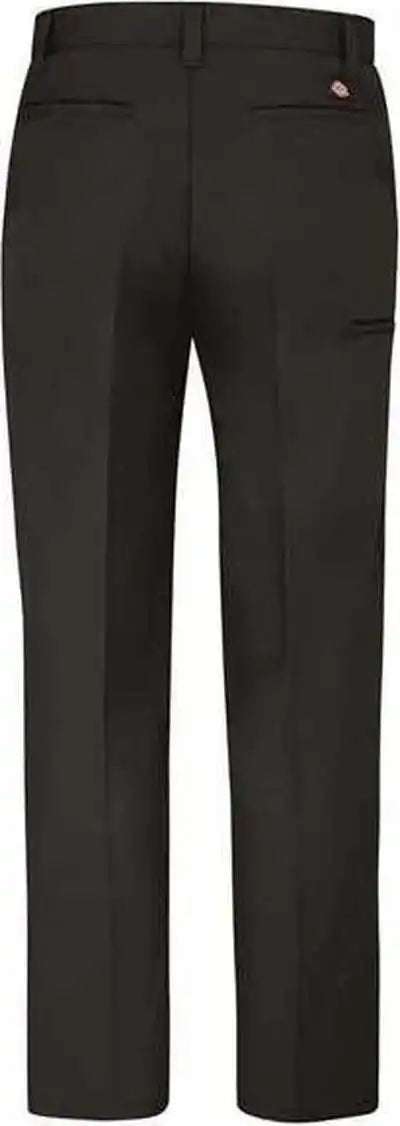 Dickies Lp70ext Premium Industrial Flat Front Comfort Waist Pants - Extended Sizes - Black - 37 Unhemmed