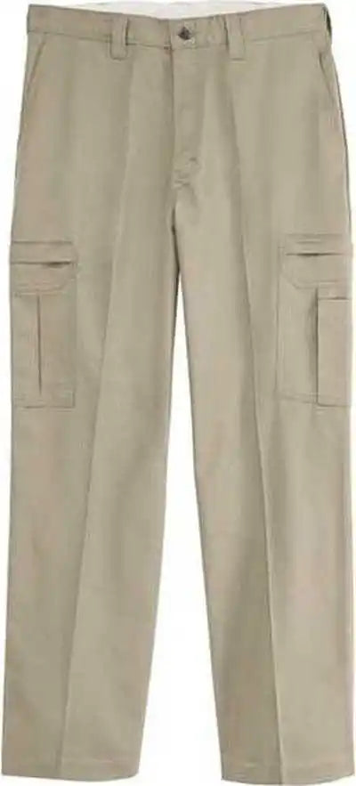Dickies Lp72odd Premium Industrial Cargo Pants - Odd Sizes - Desert Sand - 37 Unhemmed - 29w