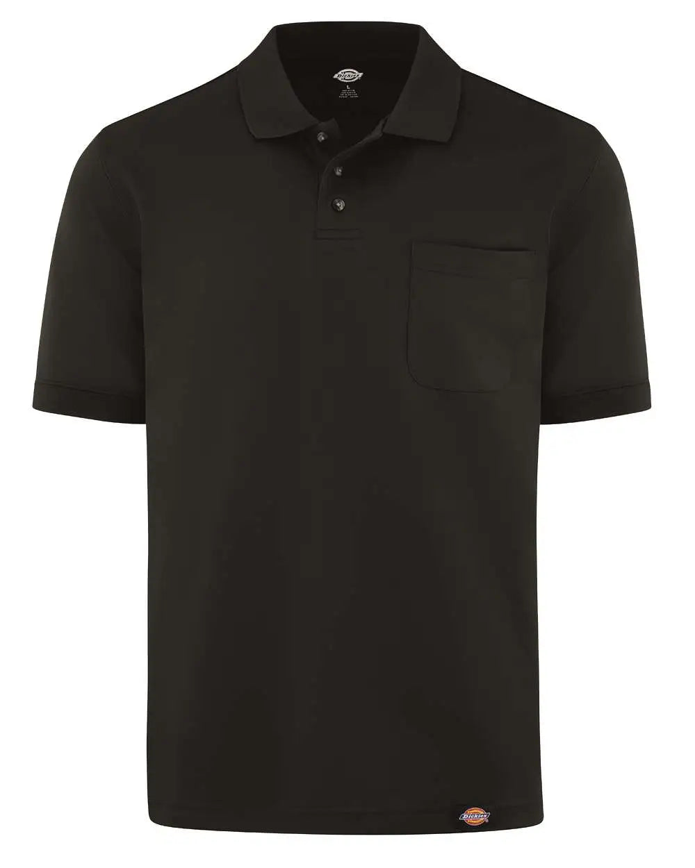 Dickies Ls44 Performance Short Sleeve Work Shirt with Pocket - Black
