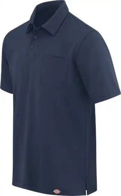Dickies Ls44 Performance Short Sleeve Work Shirt with Pocket - Dark Navy