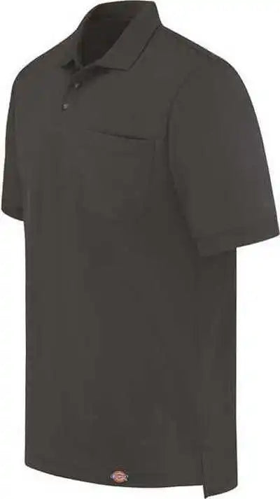 Dickies Ls44 Performance Short Sleeve Work Shirt with Pocket - Dark Charcoal
