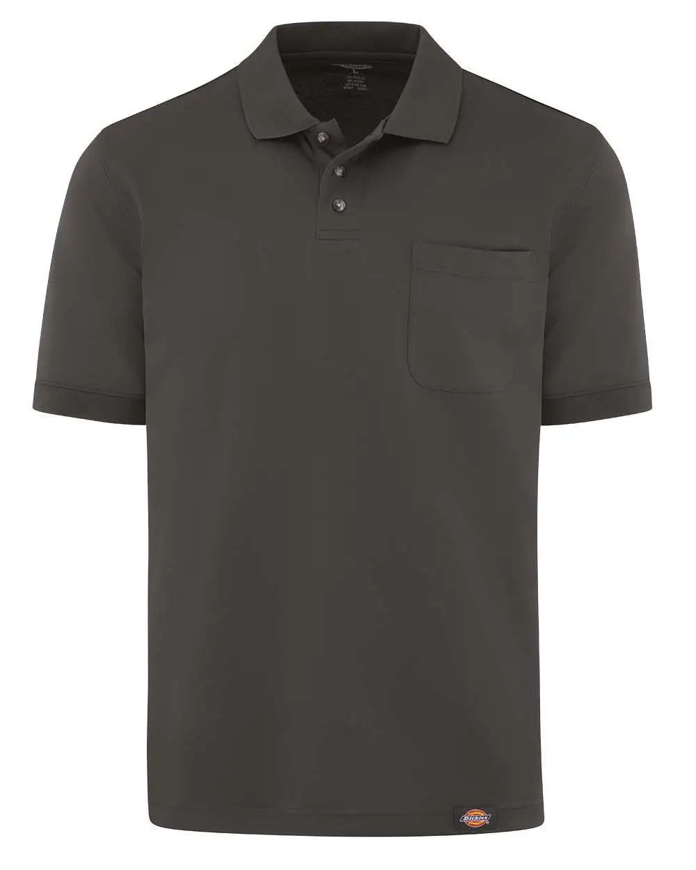 Dickies Ls44 Performance Short Sleeve Work Shirt with Pocket - Dark Charcoal