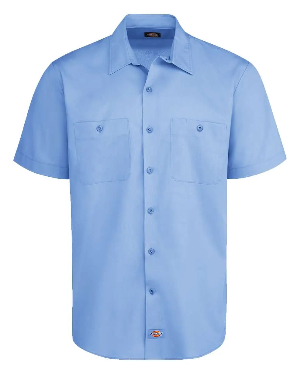 Dickies Ls51 Industrial Worktech Ventilated Short Sleeve Work Shirt - Light Blue