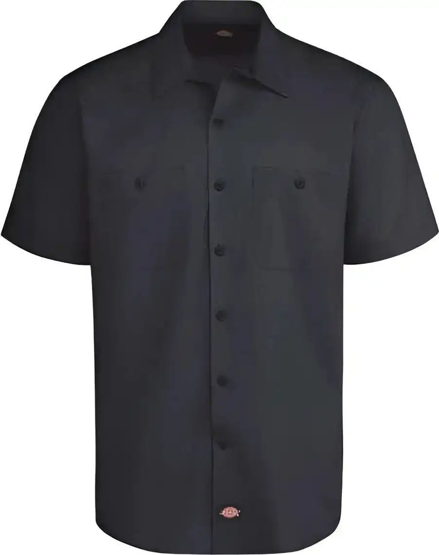 Dickies Ls51l Industrial Worktech Ventilated Short Sleeve Work Shirt Long Sizes Dark Navy