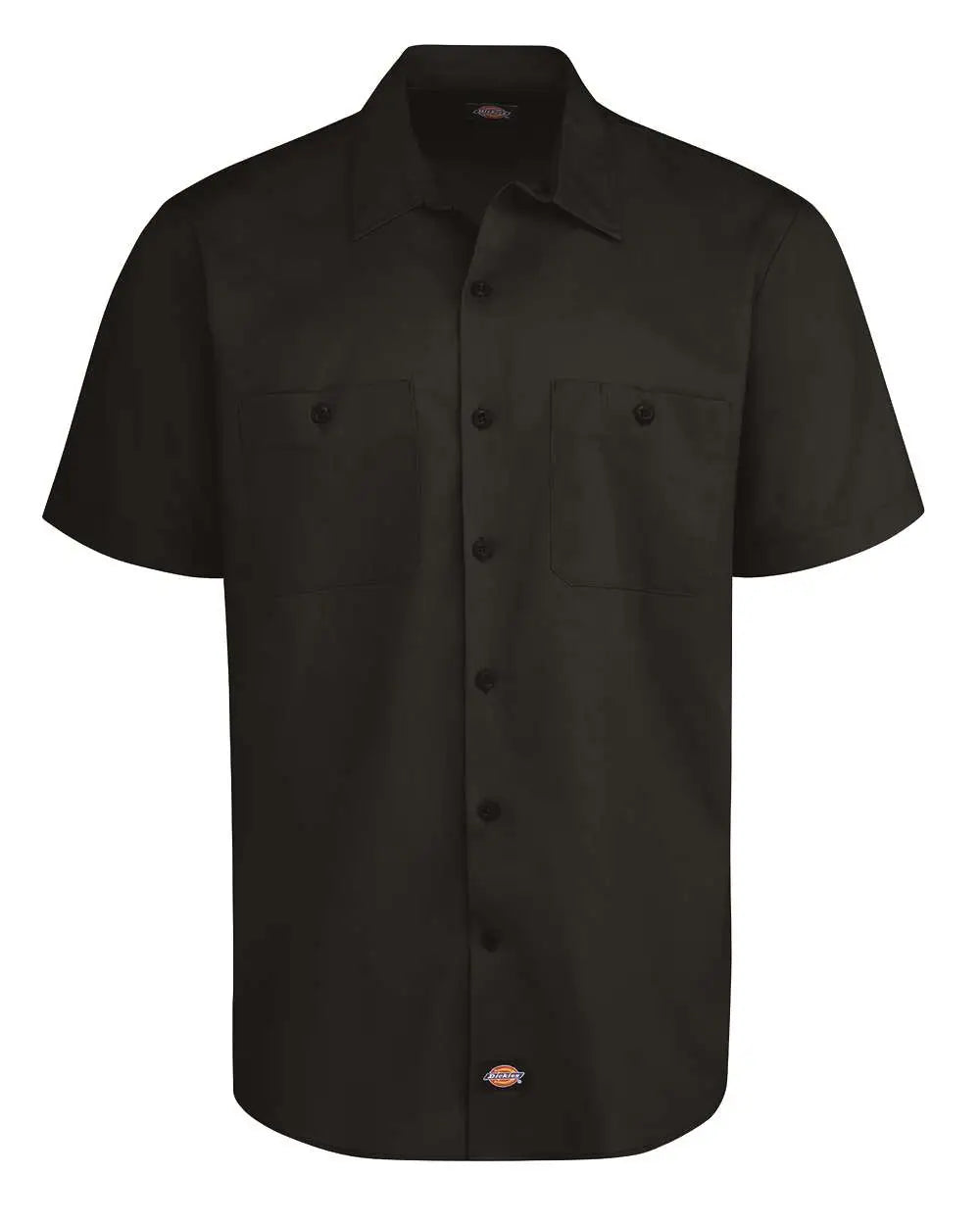 Dickies Ls51t Industrial Worktech Ventilated Short Sleeve Work Shirt - Tall Sizes - Black