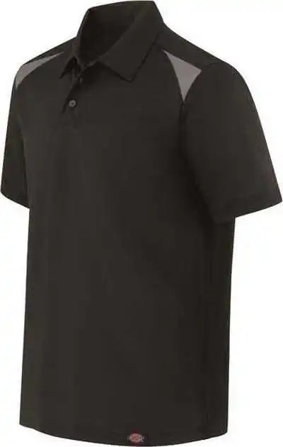 Dickies Ls66 Team Performance Short Sleeve Work Shirt - Black Smoke