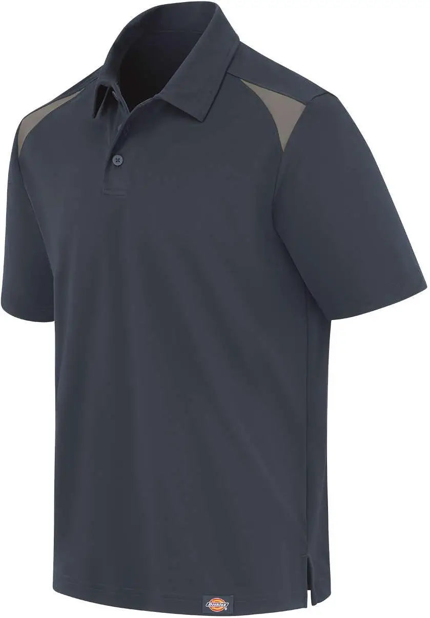 Dickies Ls66 Team Performance Short Sleeve Work Shirt - Dark Navy Smoke - Gray / s