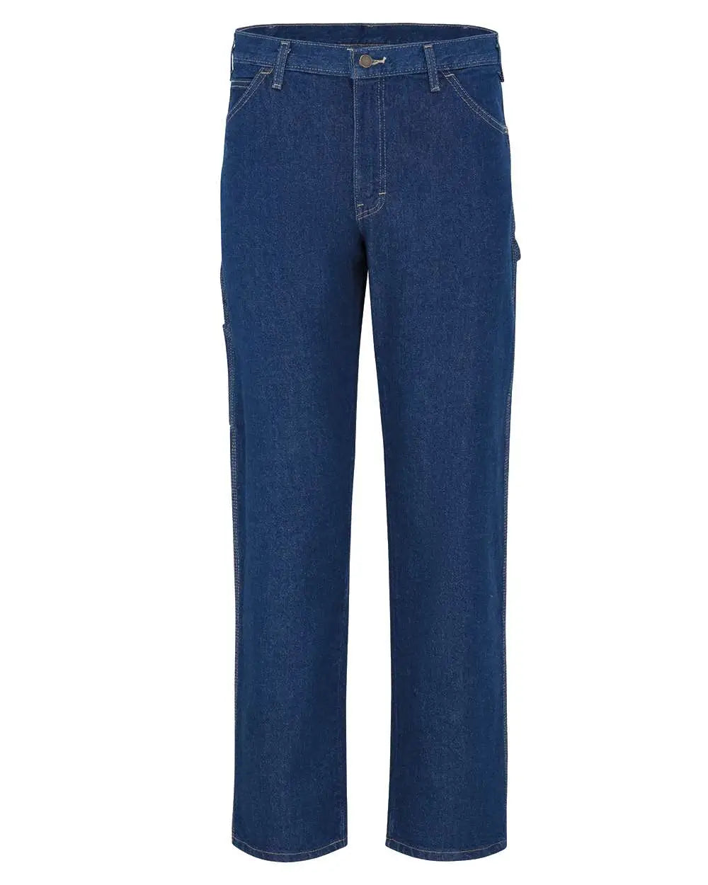Dickies Lu20ext Industrial Carpenter Jeans - Extended Sizes - Rinsed Indigo Blue - 30i