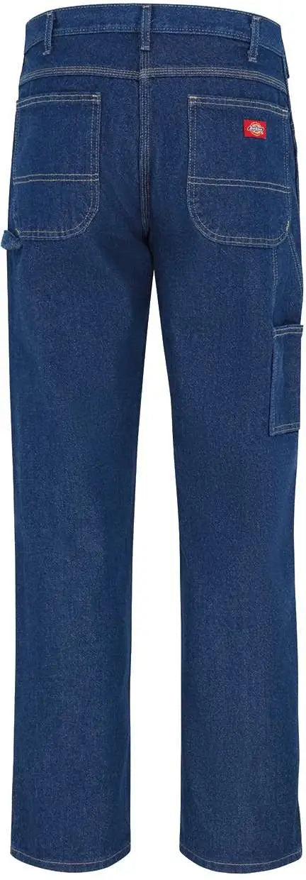 Dickies Lu20odd Industrial Carpenter Jeans - Odd Sizes - Rinsed Indigo Blue - 34i