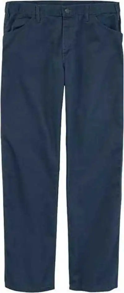 Dickies Lu23ext Industrial Duck Carpenter Jeans - Extended Sizes - Navy - Unhemmed