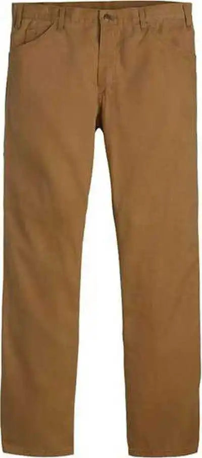 Dickies Lu23odd Industrial Duck Carpenter Jeans - Odd Sizes - Brown - 30i - 33w