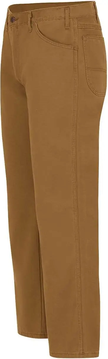 Dickies Lu23odd Industrial Duck Carpenter Jeans - Odd Sizes - Brown - 32i - 33w