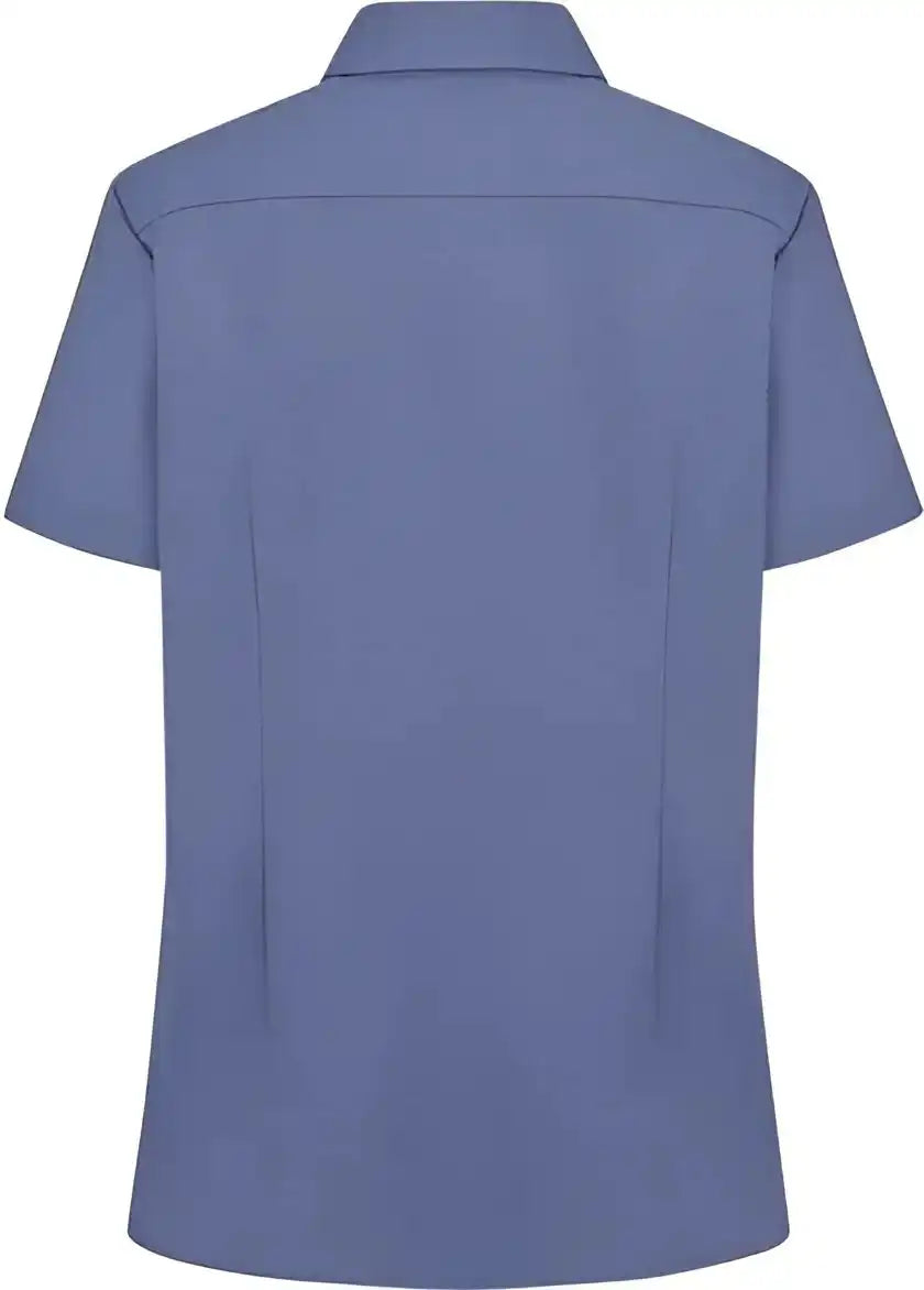 Dickies S254 Women’s Short Sleeve Stretch Oxford Shirt French Blue