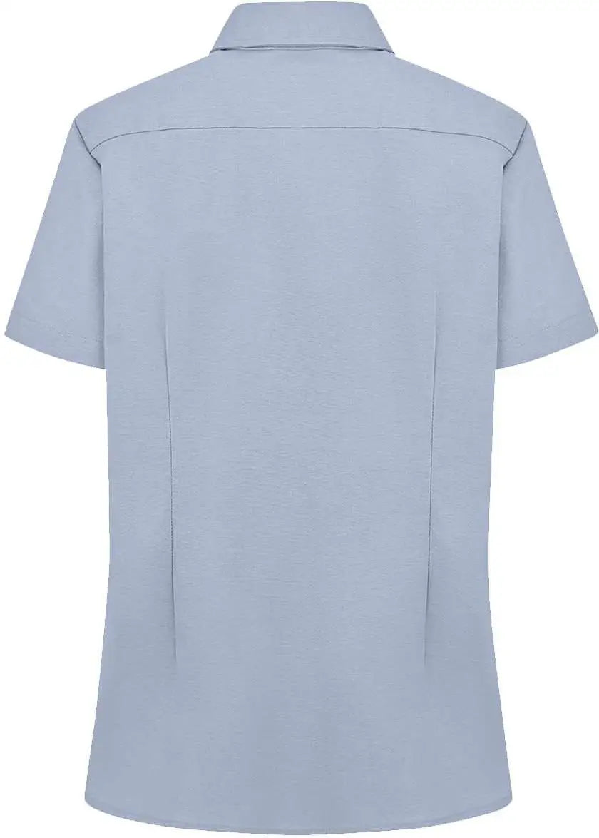 Dickies S254 Women’s Short Sleeve Stretch Oxford Shirt - Light Blue