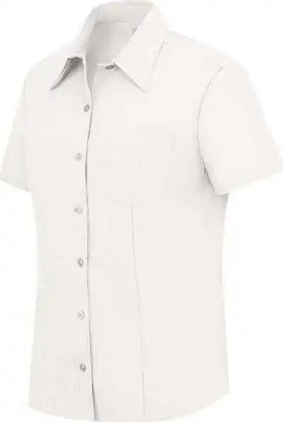 Dickies S254 Women’s Short Sleeve Stretch Oxford Shirt - White