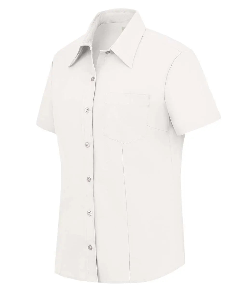 Dickies S254 Women’s Short Sleeve Stretch Oxford Shirt - White