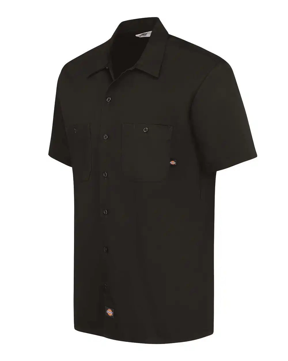 Dickies S307 Industrial Short Sleeve Cotton Work Shirt - Black