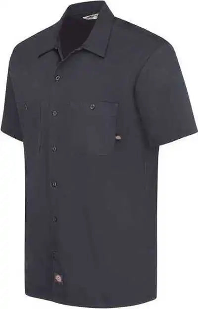 Dickies S307 Industrial Short Sleeve Cotton Work Shirt Dark Navy