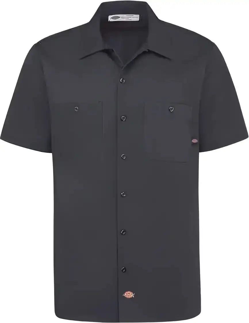 Dickies S307 Industrial Short Sleeve Cotton Work Shirt Dark Navy