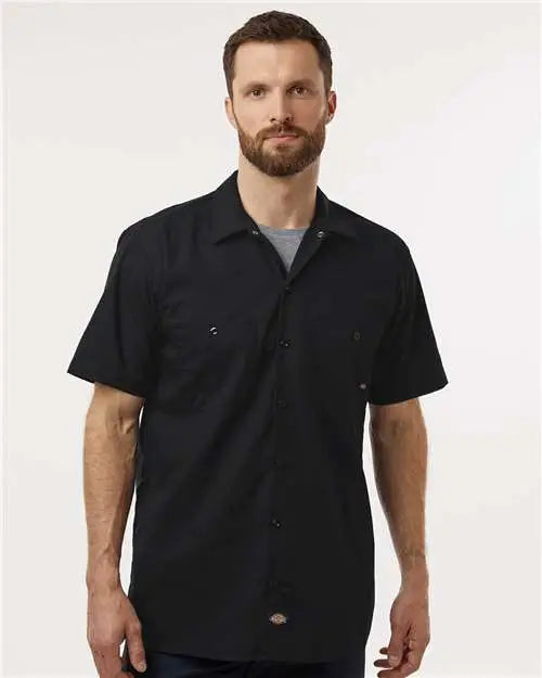 Dickies S535 Industrial Short Sleeve Work Shirt - Black