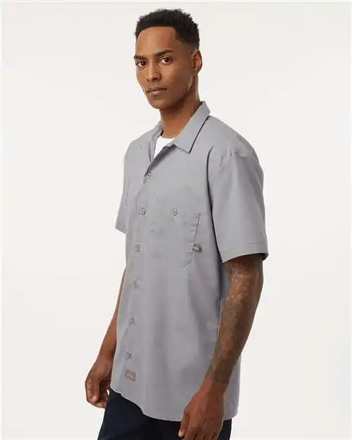 Dickies S535 Industrial Short Sleeve Work Shirt - Graphite Grey