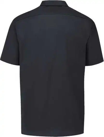Dickies S535l Industrial Short Sleeve Work Shirt Long Sizes Black