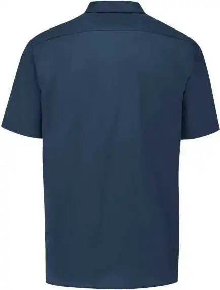 Dickies S535l Industrial Short Sleeve Work Shirt Long Sizes Dark Navy