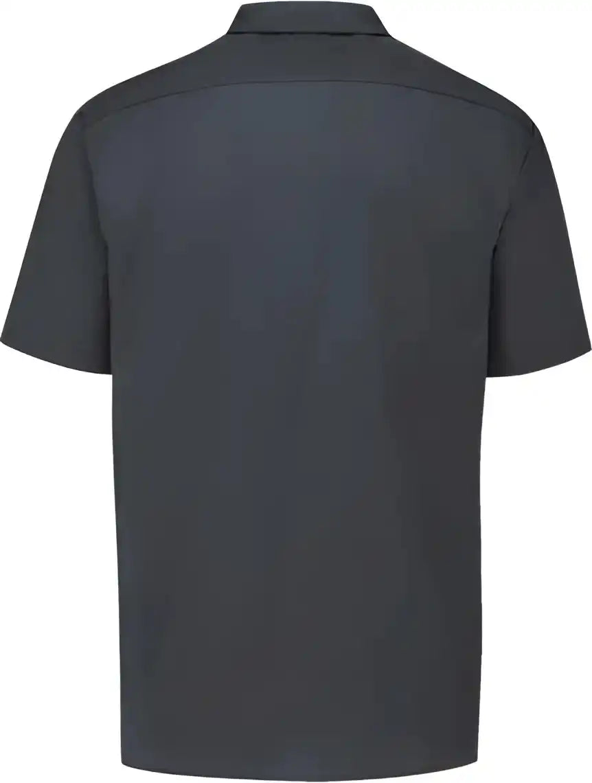 Dickies S535l Industrial Short Sleeve Work Shirt Long Sizes Dark Charcoal