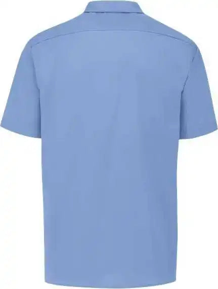 Dickies S535l Industrial Short Sleeve Work Shirt Long Sizes Light Blue
