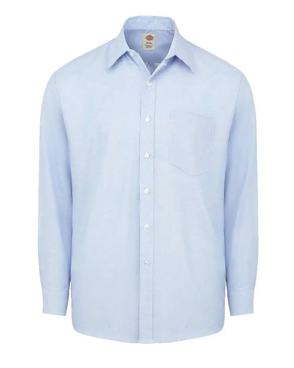 Dickies Sss36 Long Sleeve Oxford Shirt - Light Blue - 13.5