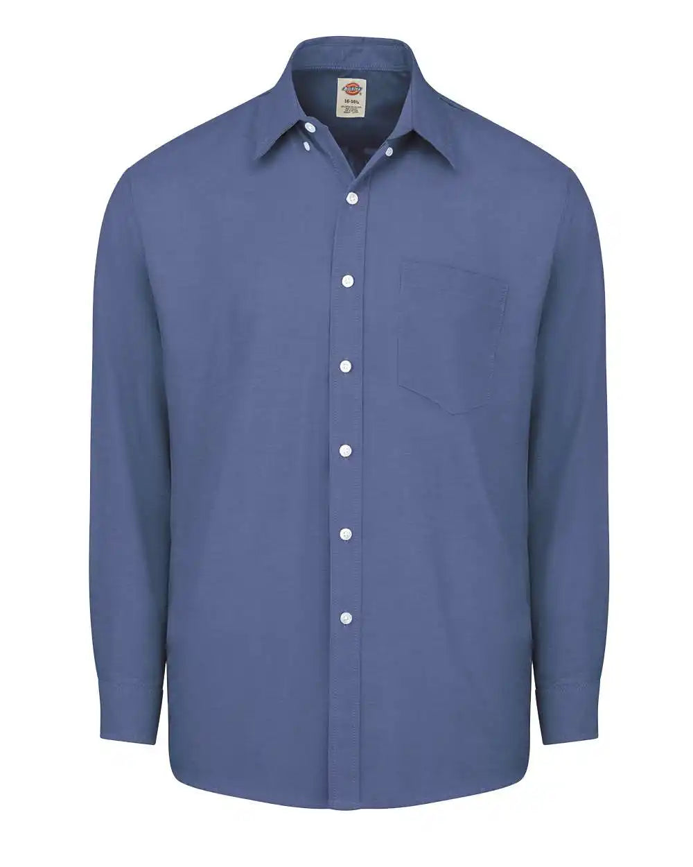 Dickies Sss36t Long Sleeve Oxford Shirt - Tall Sizes - French Blue - 15.5