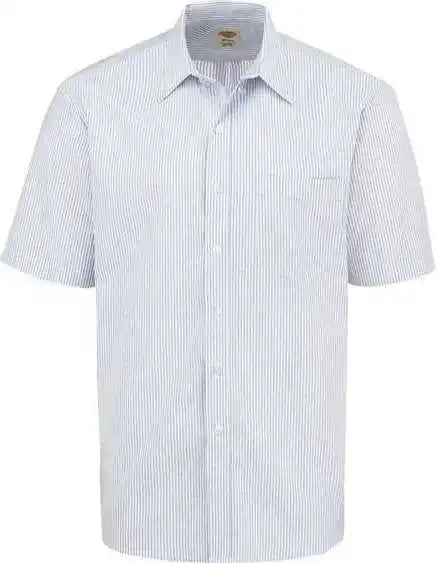 Dickies Sss46 Short Sleeve Oxford Shirt Blue White Stripe