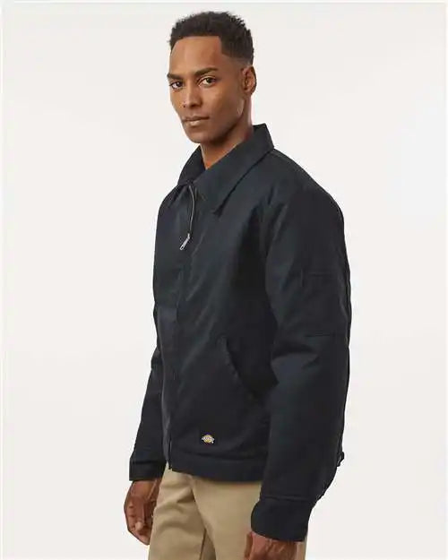 Dickies Tj55t Insulated Industrial Eisenhower Jacket - Tall Sizes - Black