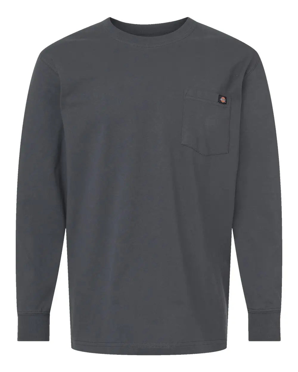 Dickies Wl50 Traditional Heavyweight Long Sleeve T-shirt - Charcoal - Dark Gray / s