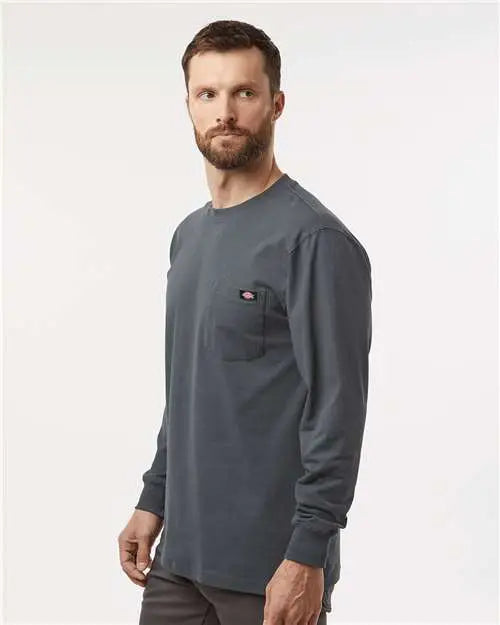 Dickies Wl50 Traditional Heavyweight Long Sleeve T-shirt - Charcoal